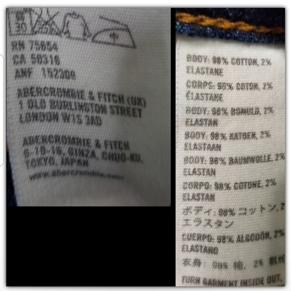 Abercrombie & Fitch size 28 x 35 = 6L - Picture 3 of 4